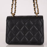 Rare Chanel 2023 Caviar Wallet on Chain with Chanel Classic Flap Charm - FashioNica