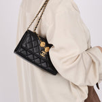 Rare Chanel 23A Lambskin Lion Charm Top Handle Wallet on Chain - FashioNica