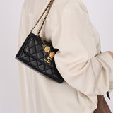 Rare Chanel 23A Lambskin Lion Charm Top Handle Wallet on Chain - FashioNica