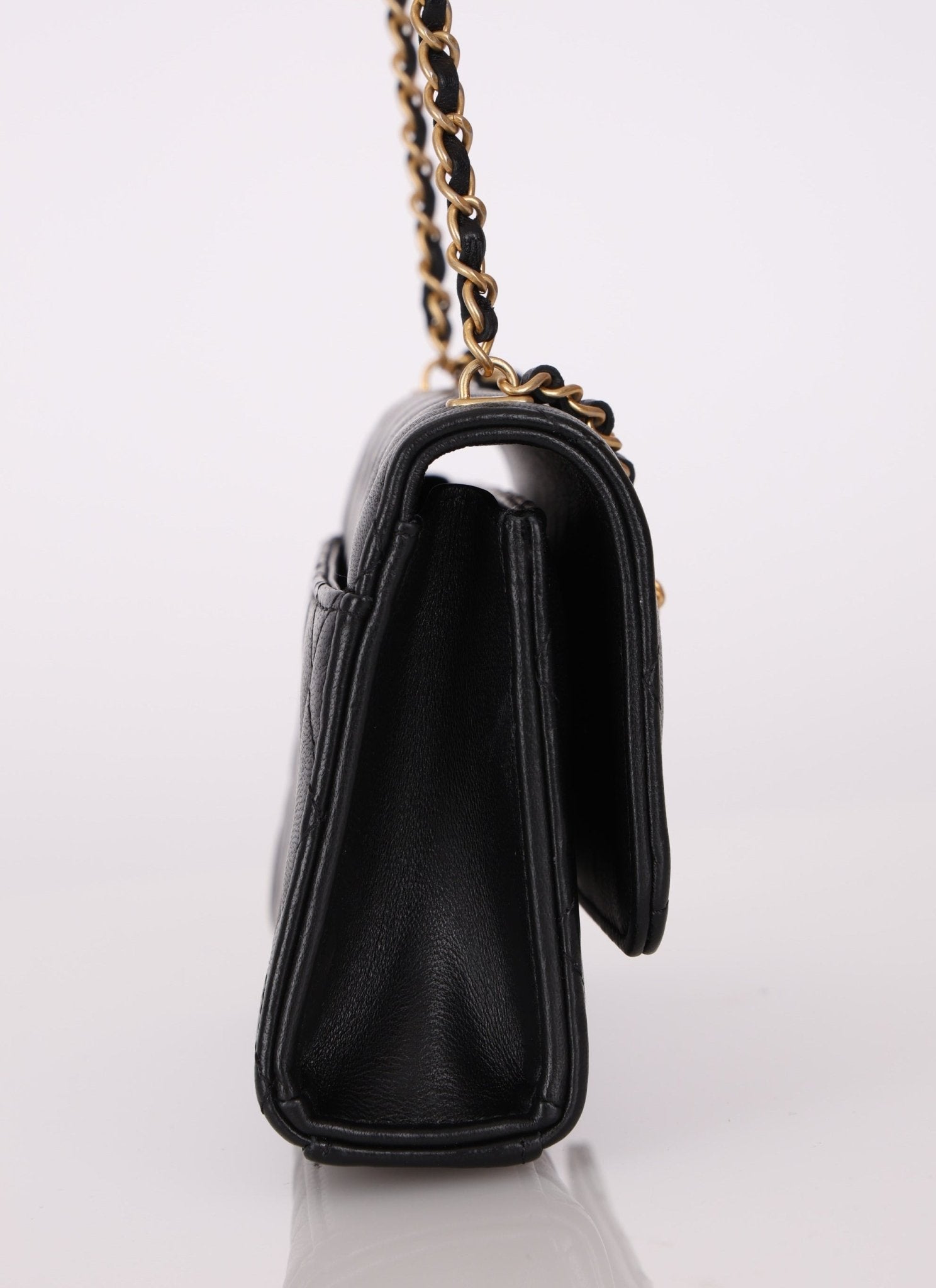 Rare Chanel 23A Lambskin Lion Charm Top Handle Wallet on Chain - FashioNica