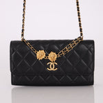 Rare Chanel 23A Lambskin Lion Charm Top Handle Wallet on Chain - FashioNica