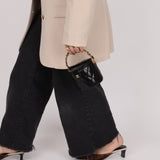 Rare Chanel Lambskin Double - Sided Top Handle Basket Vanity Crossbody - FashioNica