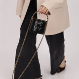 Rare Chanel Lambskin Double - Sided Top Handle Basket Vanity Crossbody - FashioNica