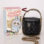 Rare Chanel Lambskin Double - Sided Top Handle Basket Vanity Crossbody - FashioNica