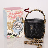 Rare Chanel Lambskin Double - Sided Top Handle Basket Vanity Crossbody - FashioNica