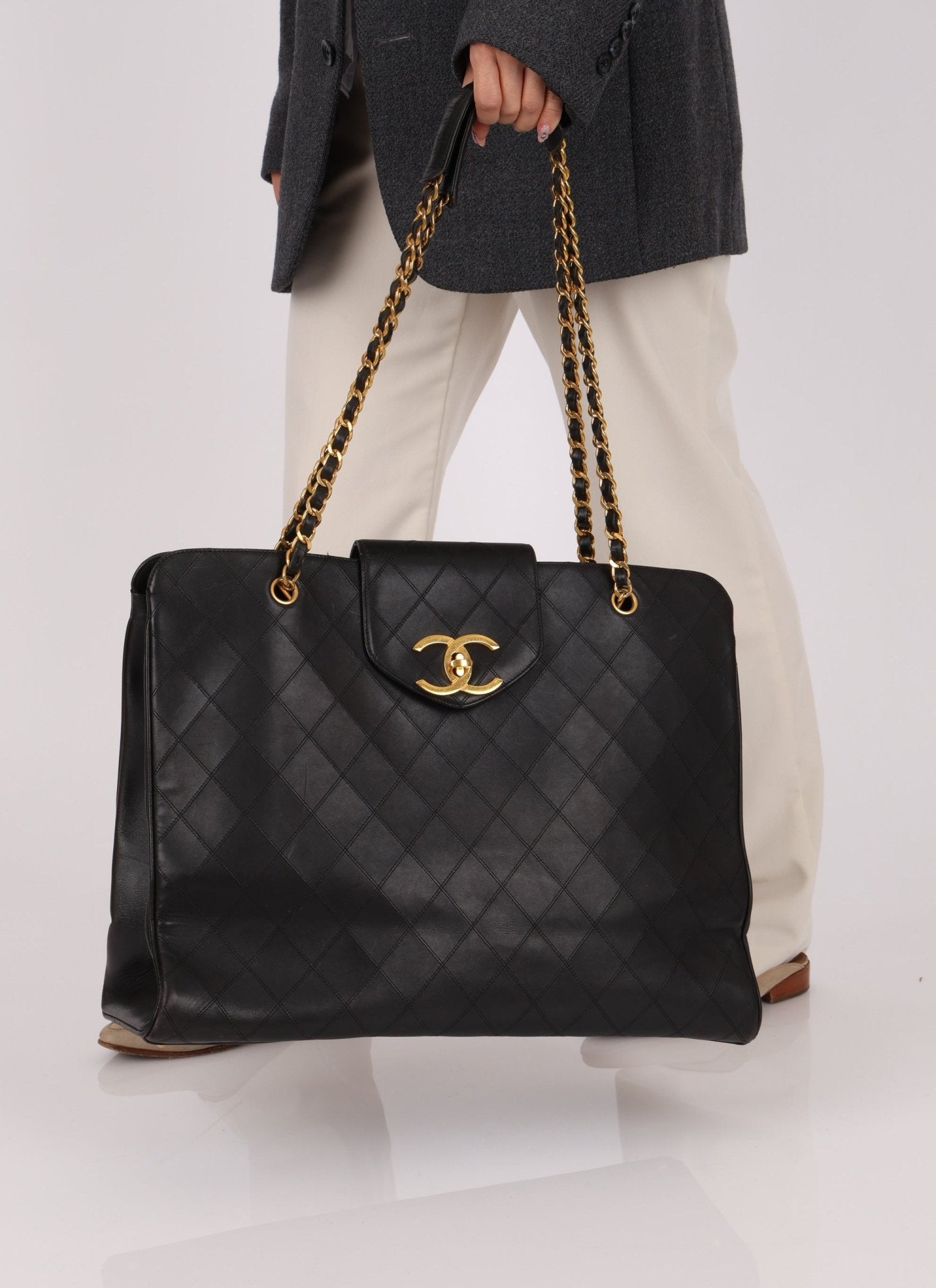 Rare Chanel Lambskin Supermodel Tote - FashioNica