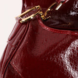 Rare Dior 2000 Red Patent Medium Diorissimo Saddle Bag - FashioNica