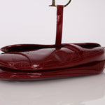 Rare Dior 2000 Red Patent Medium Diorissimo Saddle Bag - FashioNica