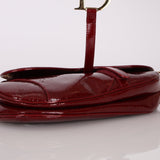 Rare Dior 2000 Red Patent Medium Diorissimo Saddle Bag - FashioNica