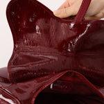Rare Dior 2000 Red Patent Medium Diorissimo Saddle Bag - FashioNica