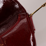 Rare Dior 2000 Red Patent Medium Diorissimo Saddle Bag - FashioNica