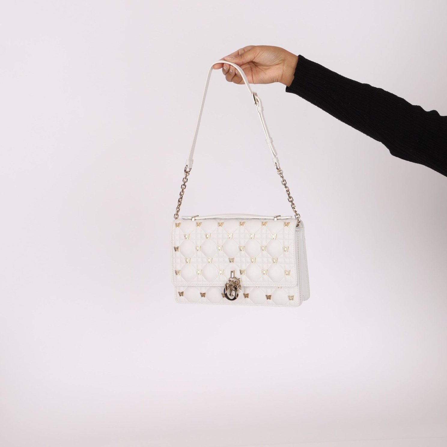 Rare Dior 2023 Cannage Miss Dior Top Handle Butterfly Bag - FashioNica