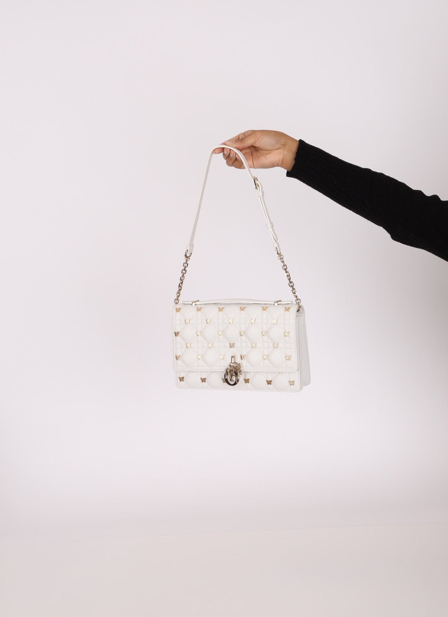 Rare Dior 2023 Cannage Miss Dior Top Handle Butterfly Bag - FashioNica