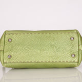 Rare Fendi Acid Green Metallic Adele Frame Bag - FashioNica