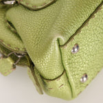 Rare Fendi Acid Green Metallic Adele Frame Bag - FashioNica