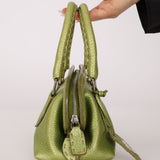 Rare Fendi Acid Green Metallic Adele Frame Bag - FashioNica