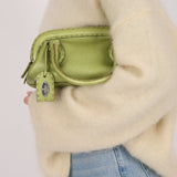Rare Fendi Acid Green Metallic Adele Frame Bag - FashioNica