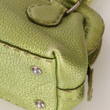 Rare Fendi Acid Green Metallic Adele Frame Bag - FashioNica