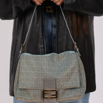 Rare Fendi Iridescent Zucchino Forever Mama Baguette - FashioNica
