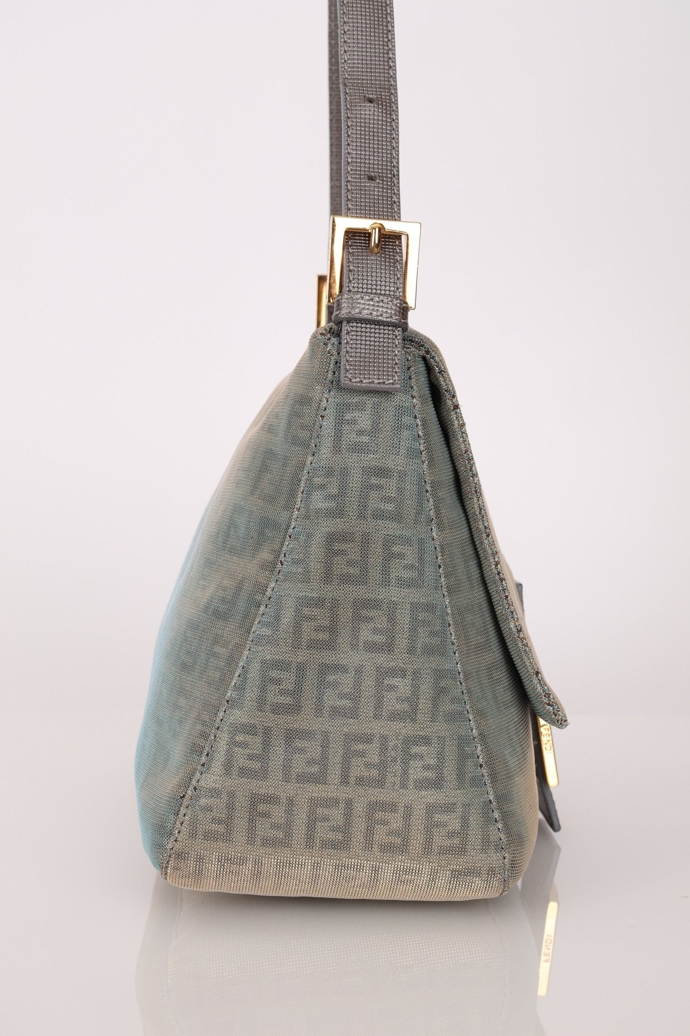 Rare Fendi Iridescent Zucchino Forever Mama Baguette - FashioNica
