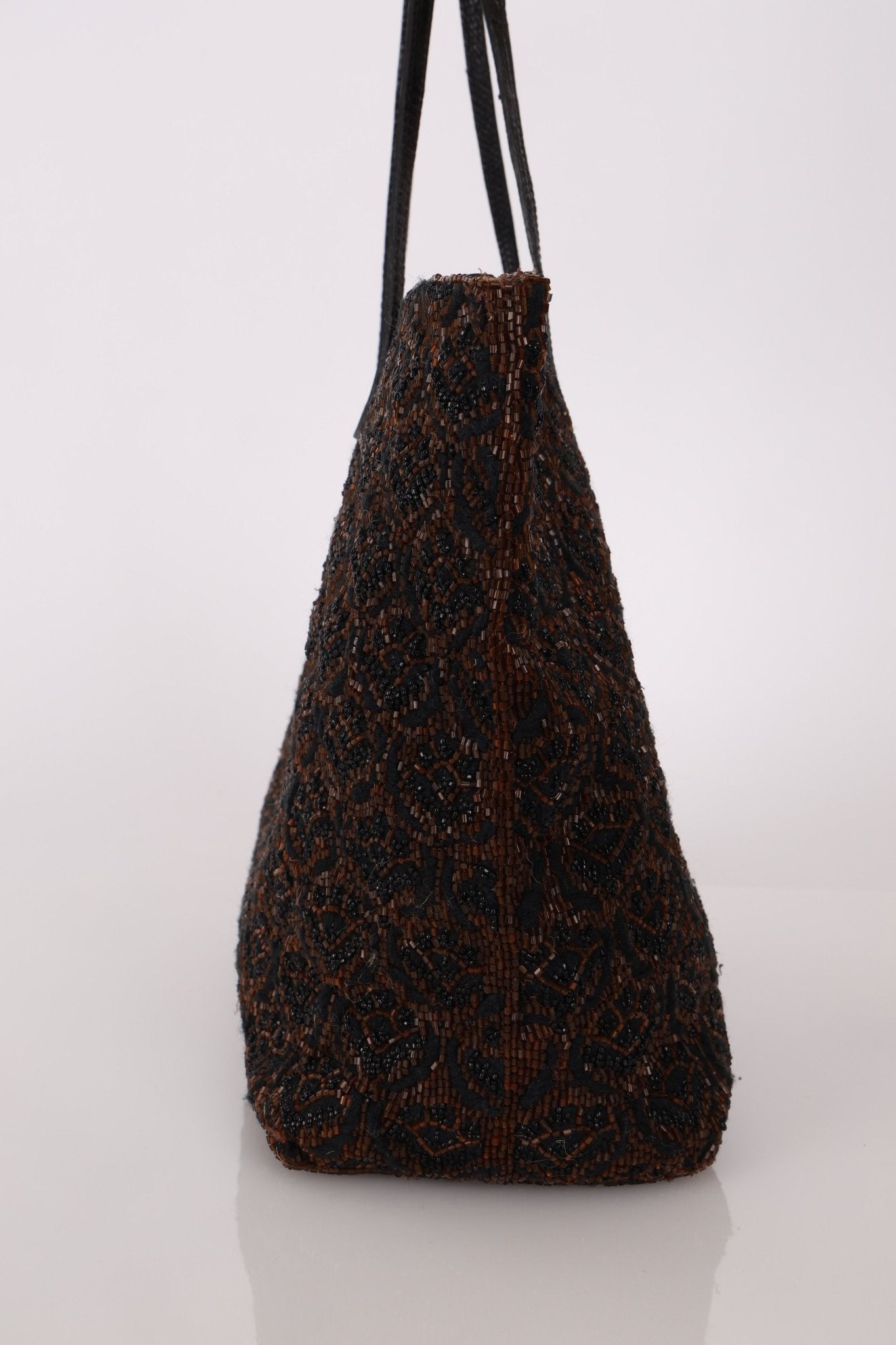 Rare Fendi Lizard Beaded Roll Tote - FashioNica