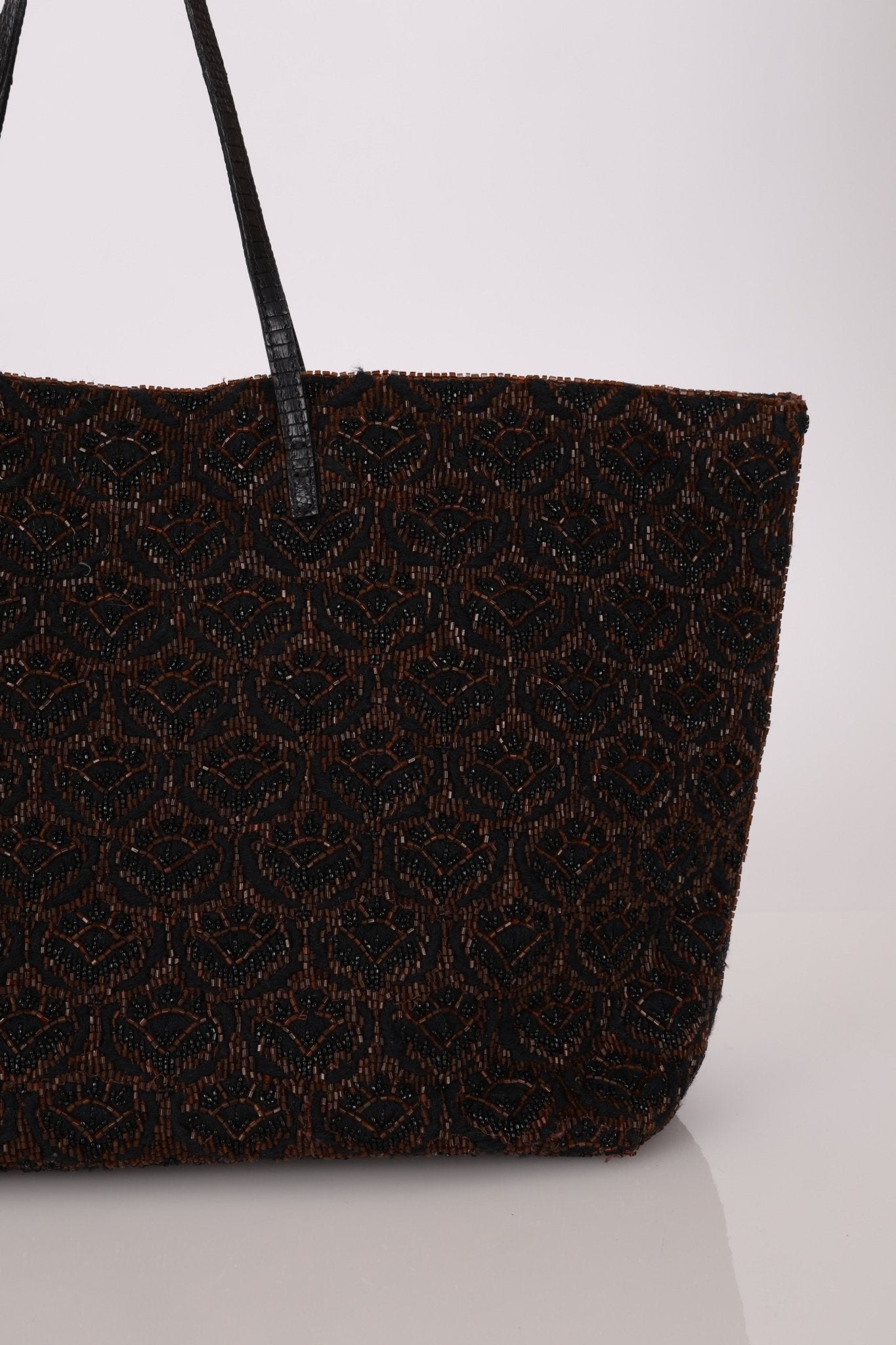 Rare Fendi Lizard Beaded Roll Tote - FashioNica