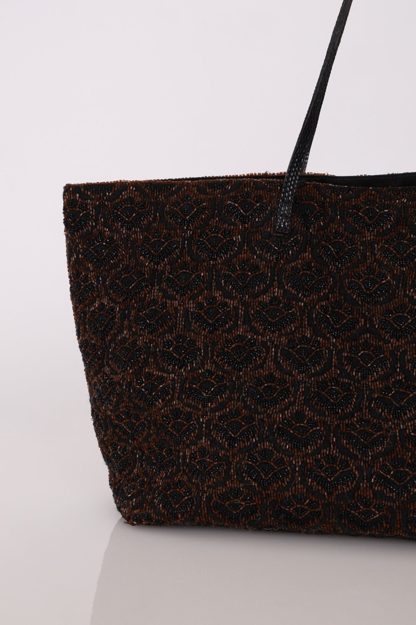 Rare Fendi Lizard Beaded Roll Tote - FashioNica