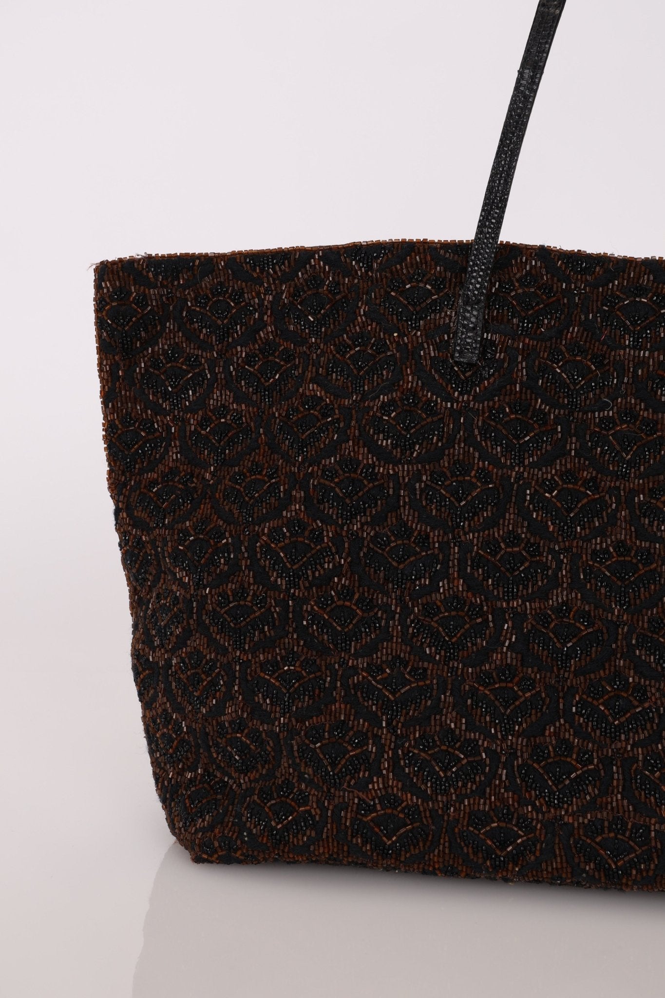 Rare Fendi Lizard Beaded Roll Tote - FashioNica