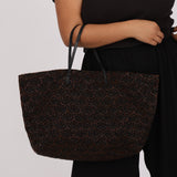 Rare Fendi Lizard Beaded Roll Tote - FashioNica
