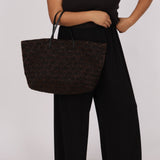 Rare Fendi Lizard Beaded Roll Tote - FashioNica