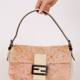 Rare Fendi Persian Lamb and Felt Baguette - FashioNica