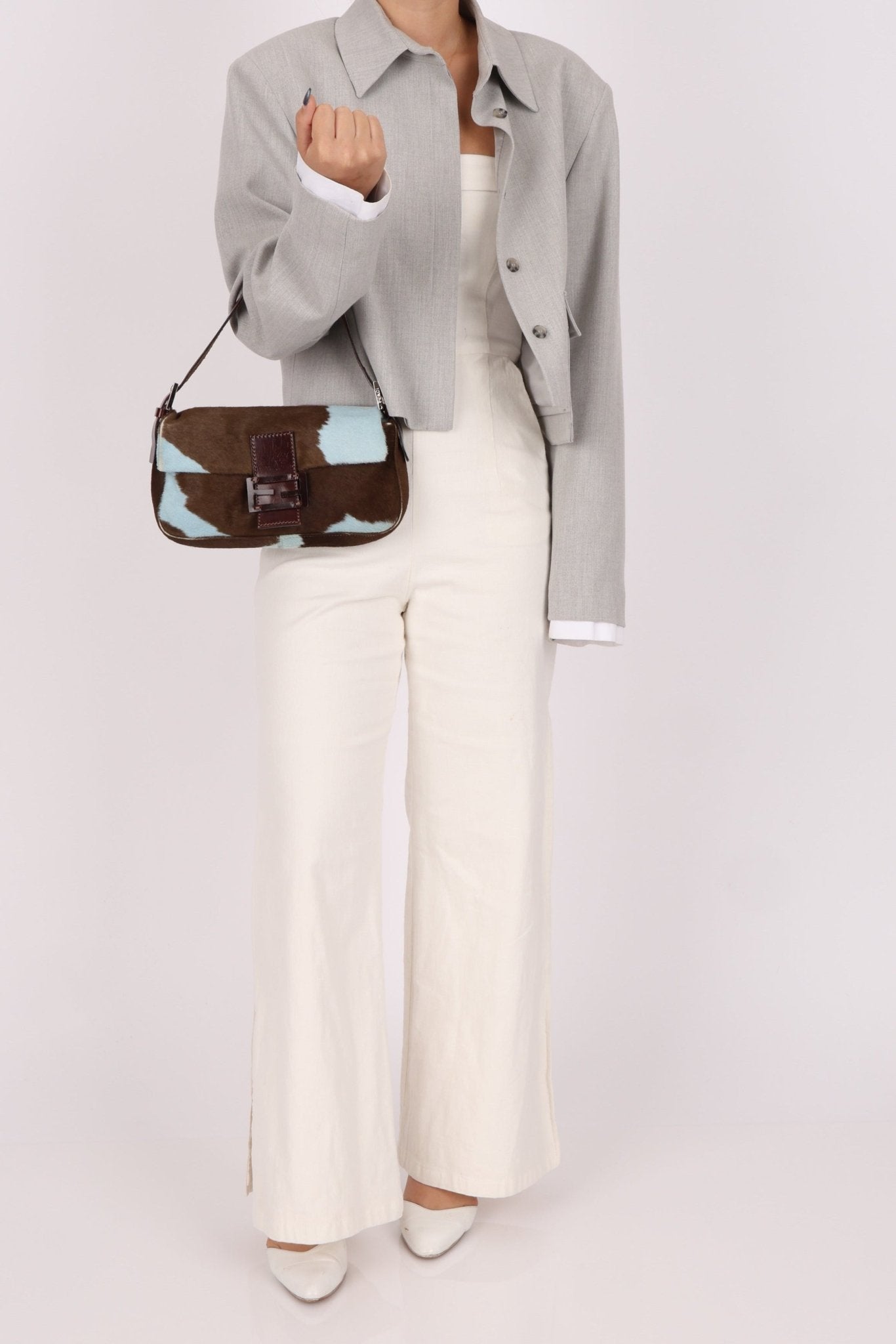 Rare Fendi Ponyhair Cow Print Baguette - FashioNica