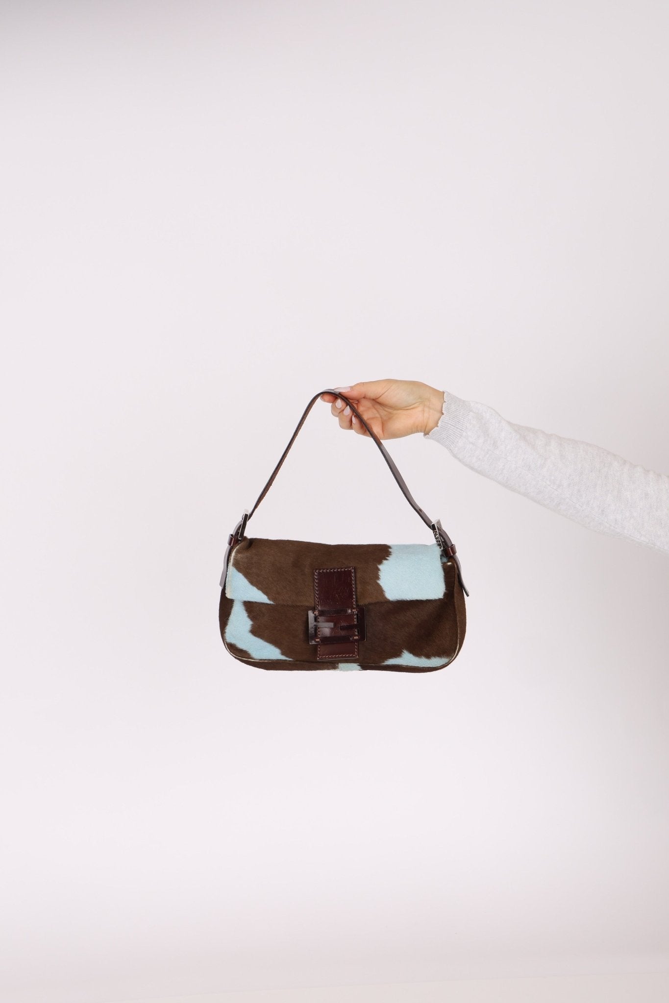 Rare Fendi Ponyhair Cow Print Baguette - FashioNica