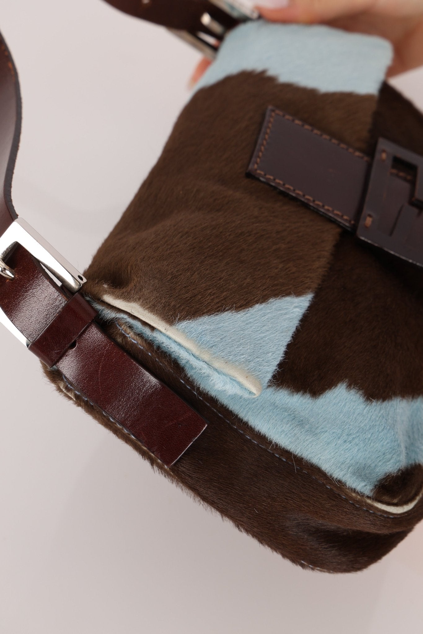 Rare Fendi Ponyhair Cow Print Baguette - FashioNica