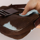 Rare Fendi Ponyhair Cow Print Baguette - FashioNica