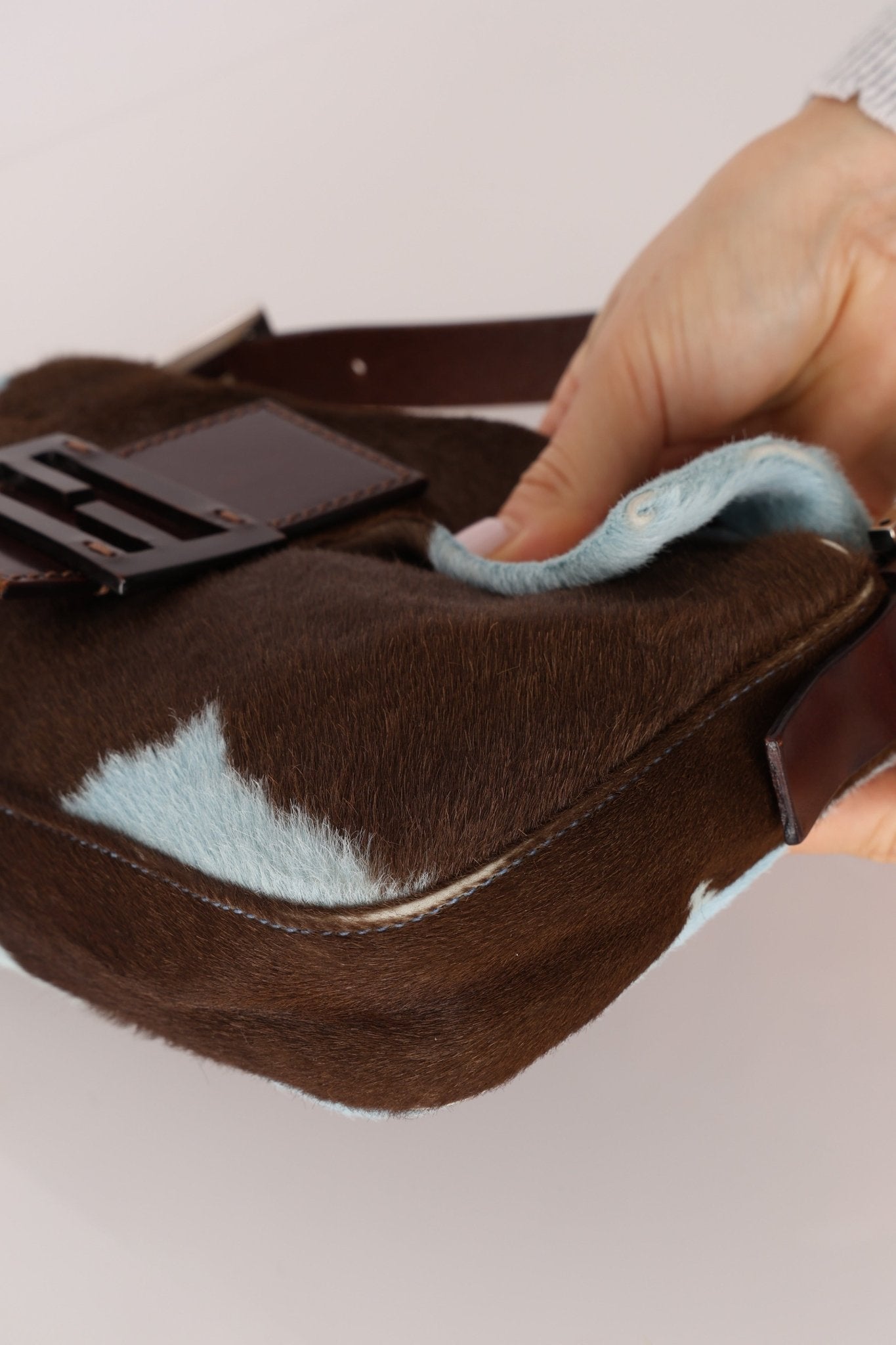 Rare Fendi Ponyhair Cow Print Baguette - FashioNica