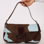 Rare Fendi Ponyhair Cow Print Baguette - FashioNica