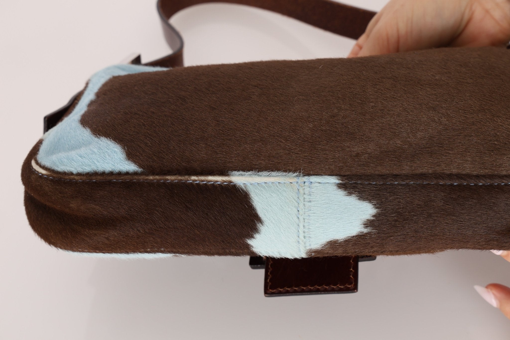 Rare Fendi Ponyhair Cow Print Baguette - FashioNica