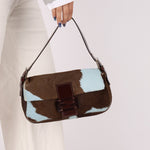 Rare Fendi Ponyhair Cow Print Baguette - FashioNica
