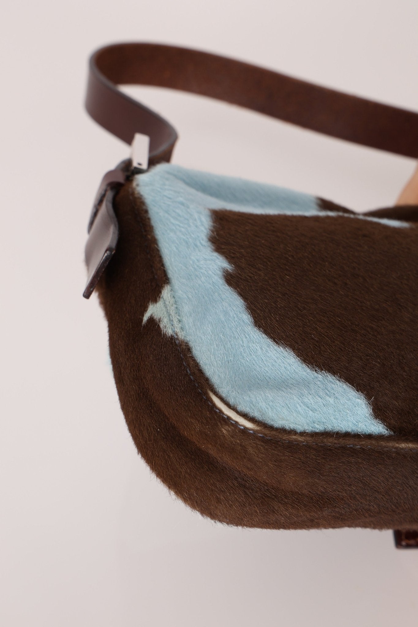 Rare Fendi Ponyhair Cow Print Baguette - FashioNica