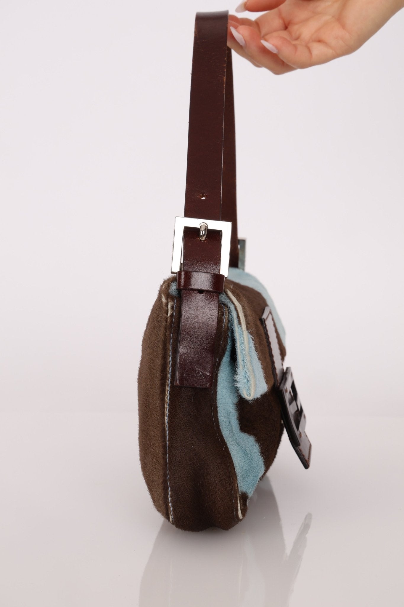 Rare Fendi Ponyhair Cow Print Baguette - FashioNica