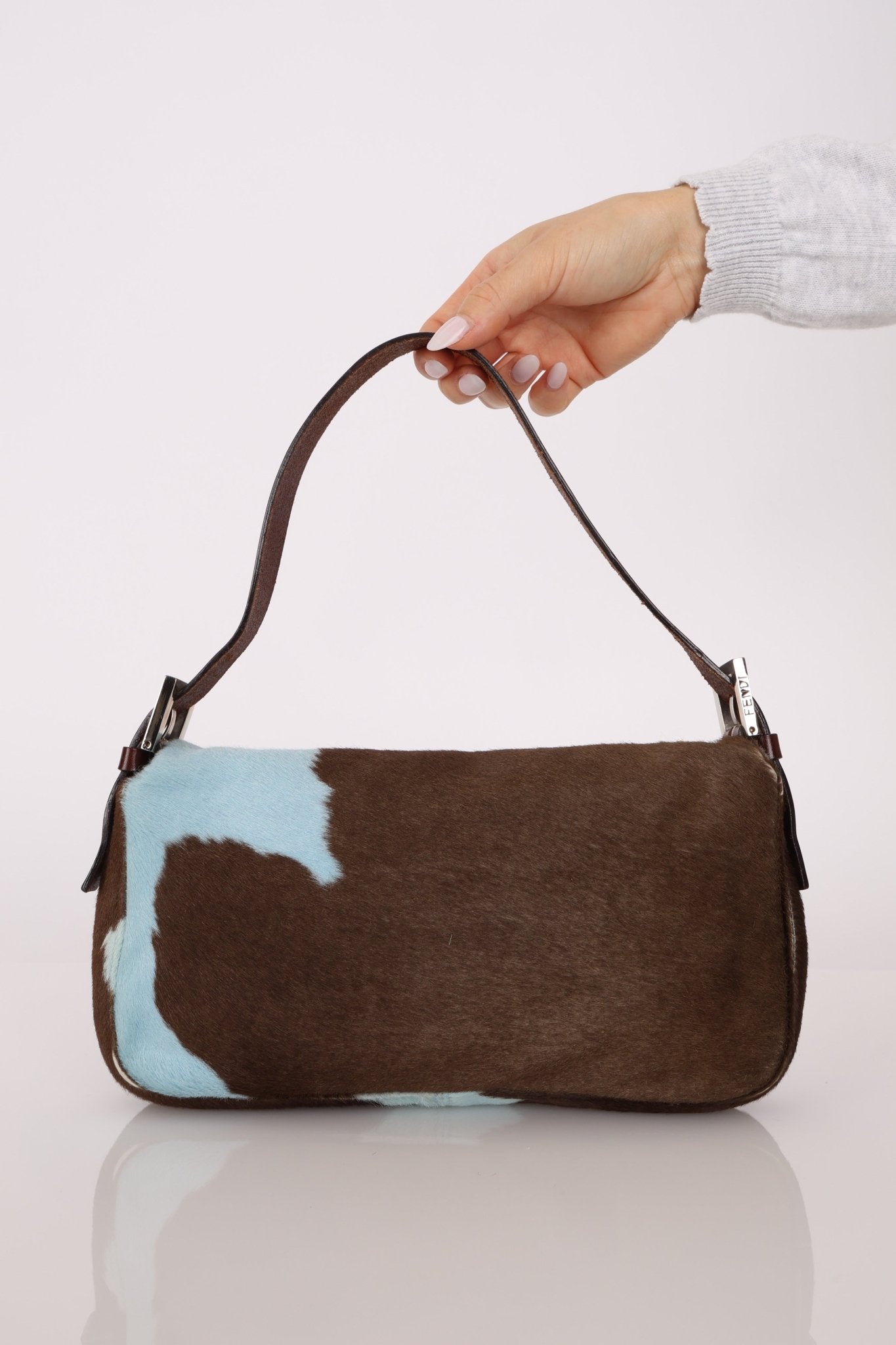 Rare Fendi Ponyhair Cow Print Baguette - FashioNica
