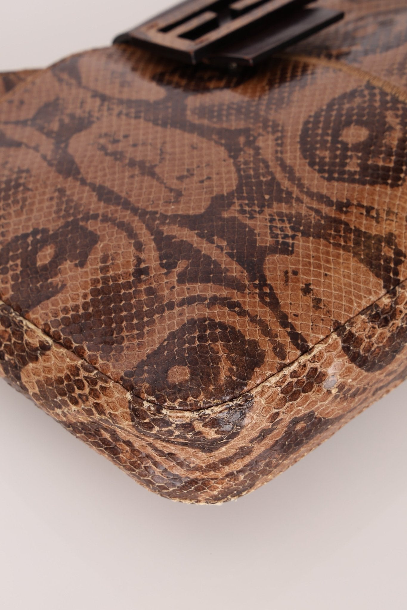Rare Fendi Python Palmier Shoulder Bag - FashioNica