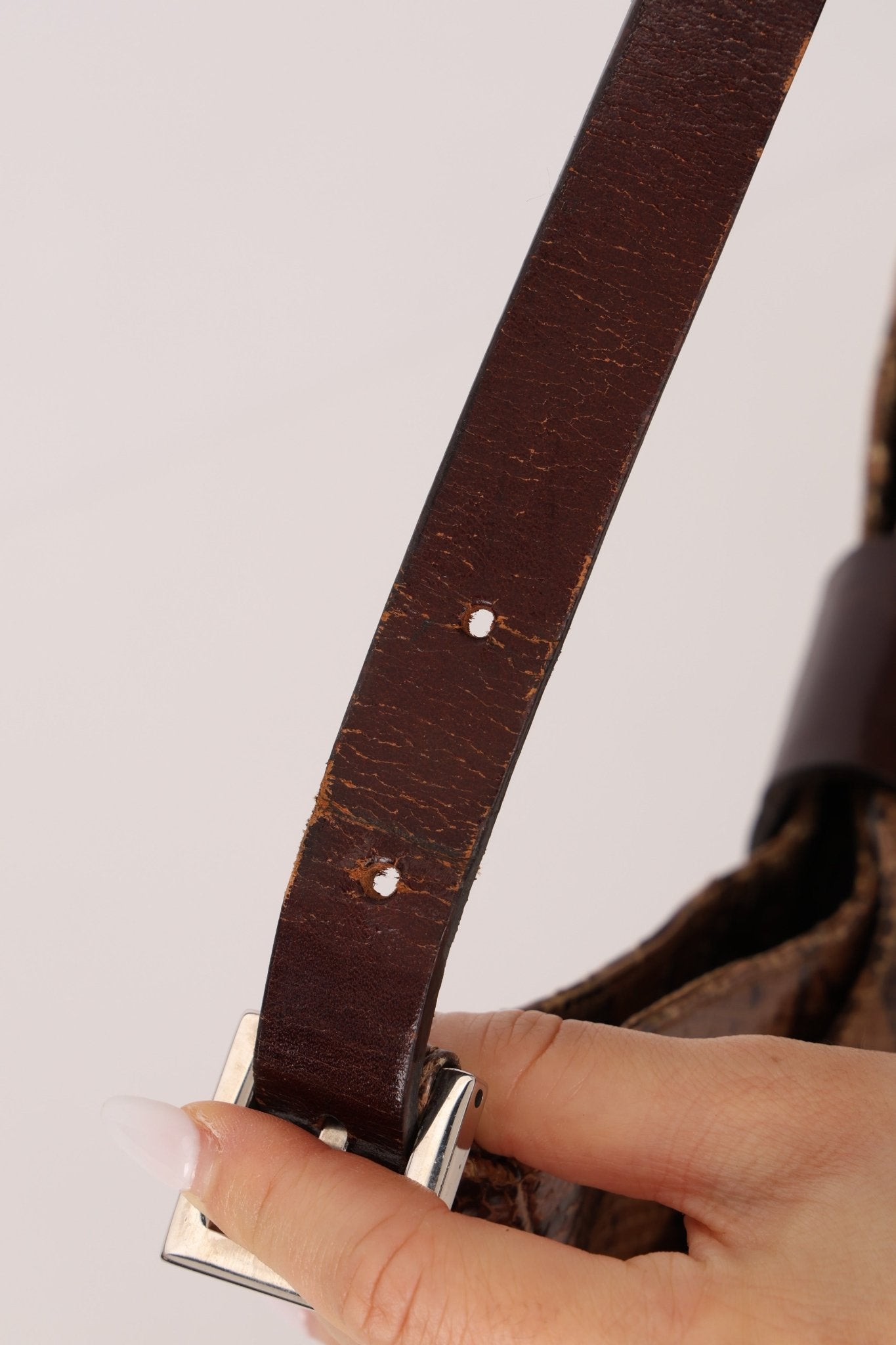 Rare Fendi Python Palmier Shoulder Bag - FashioNica