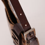 Rare Fendi Python Palmier Shoulder Bag - FashioNica