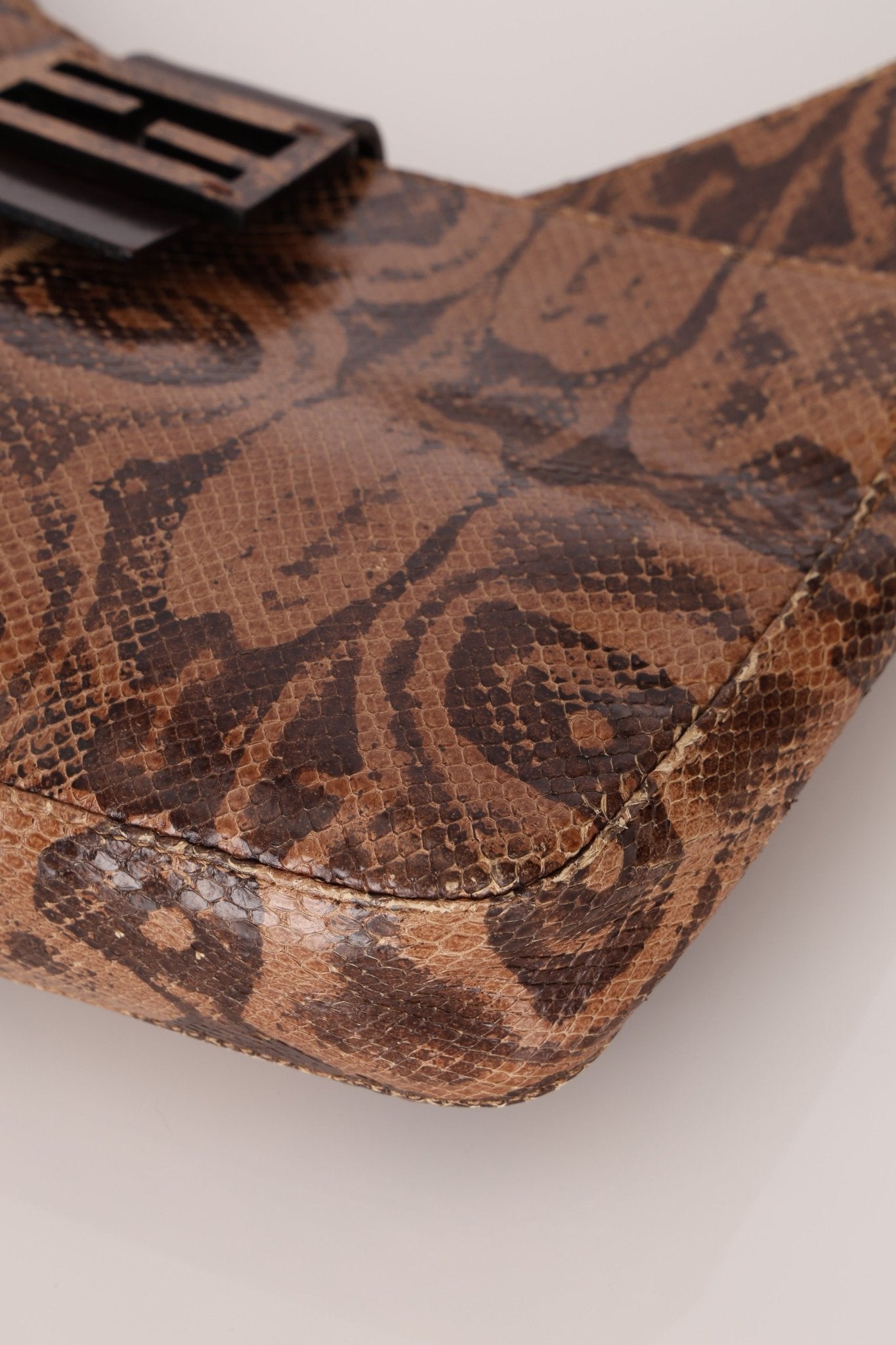Rare Fendi Python Palmier Shoulder Bag - FashioNica