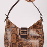 Rare Fendi Python Palmier Shoulder Bag - FashioNica