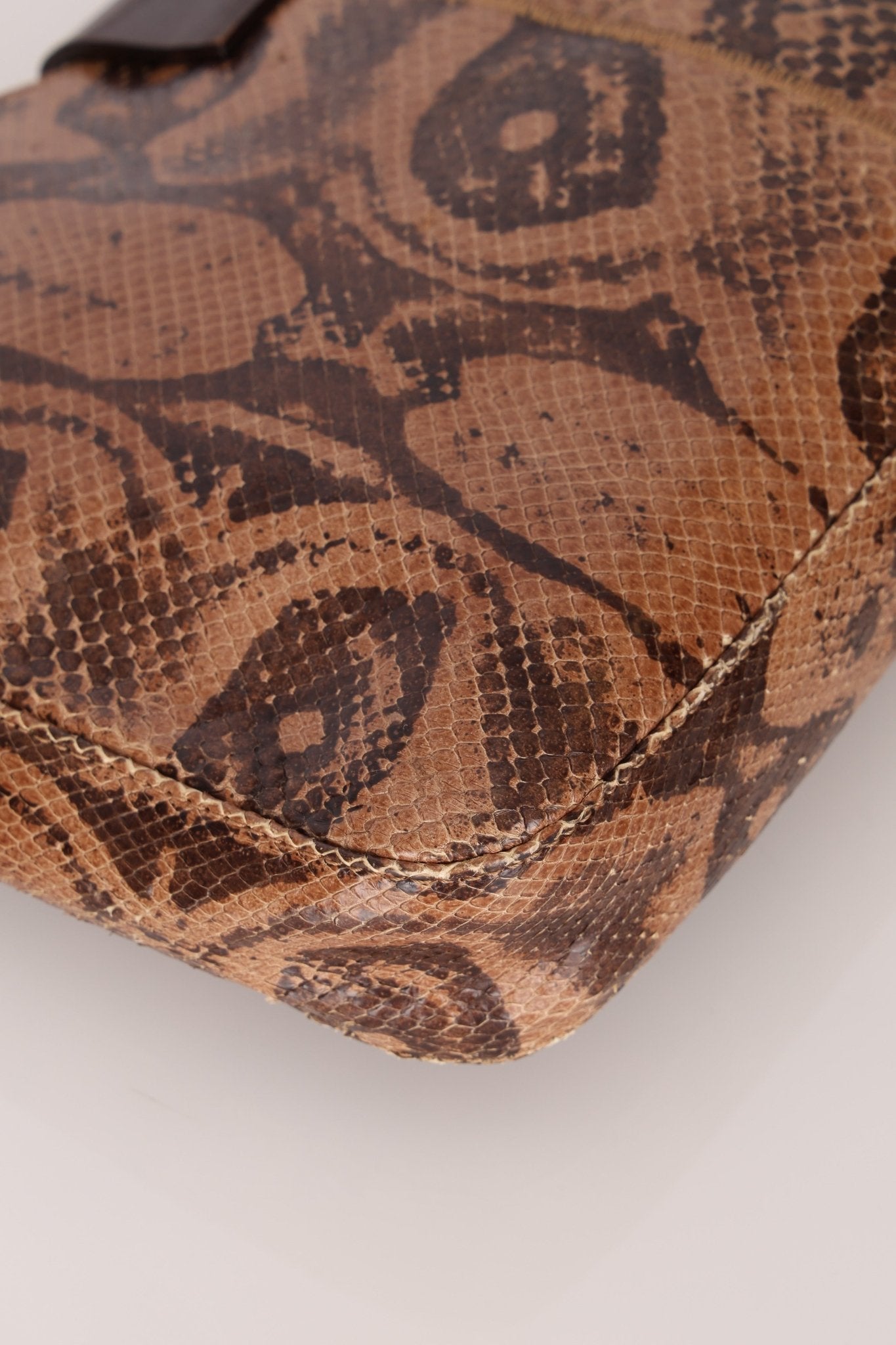 Rare Fendi Python Palmier Shoulder Bag - FashioNica