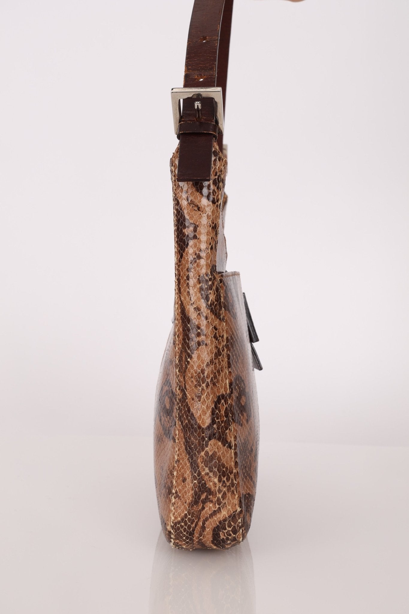 Rare Fendi Python Palmier Shoulder Bag - FashioNica