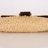 Rare Fendi Raffia & Marble Baguette - FashioNica